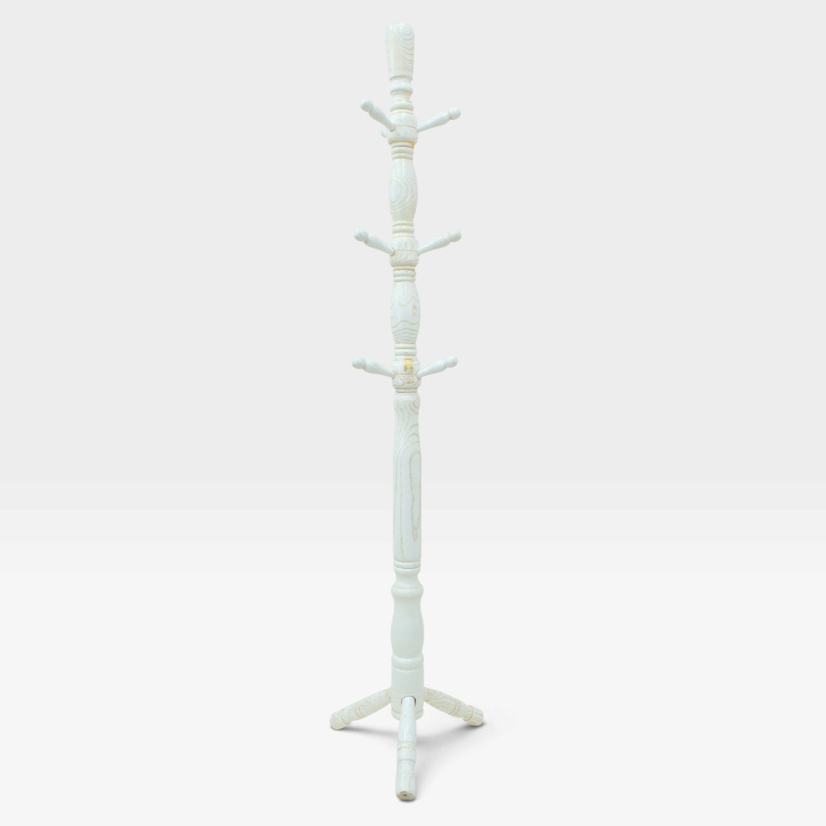 PORTE MANTEAU BLANC EN BOIS 018